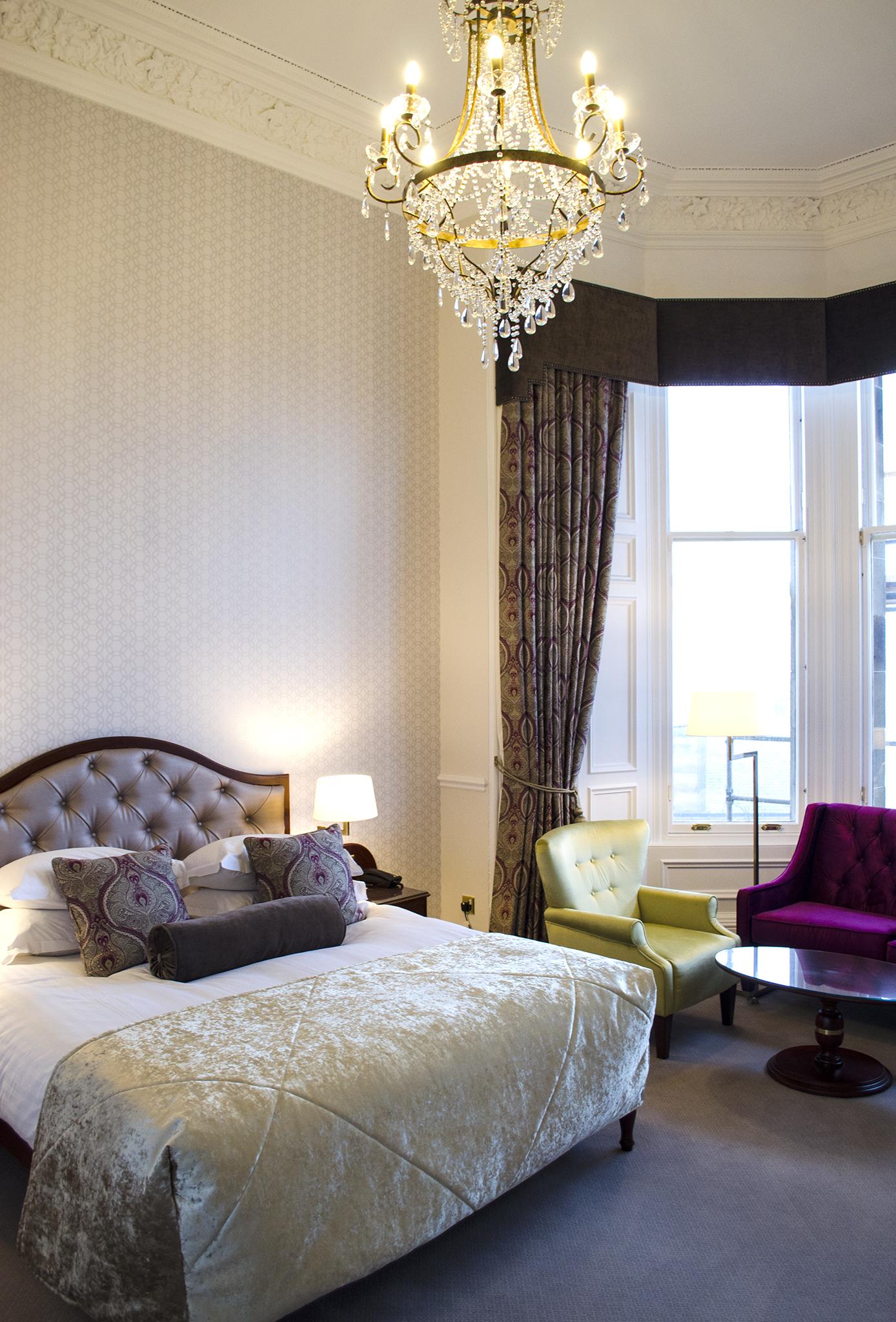 ホテル ザ ボーナム エディンバラ エクステリア 写真 A bedroom at the hotel